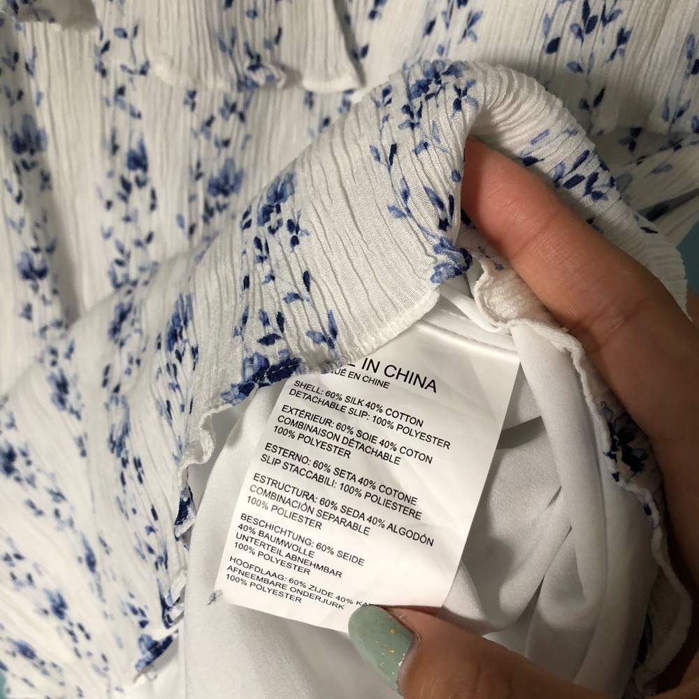 club monaco ayuek silk floral crepe dress 2 $229 - Picture 10 of 10